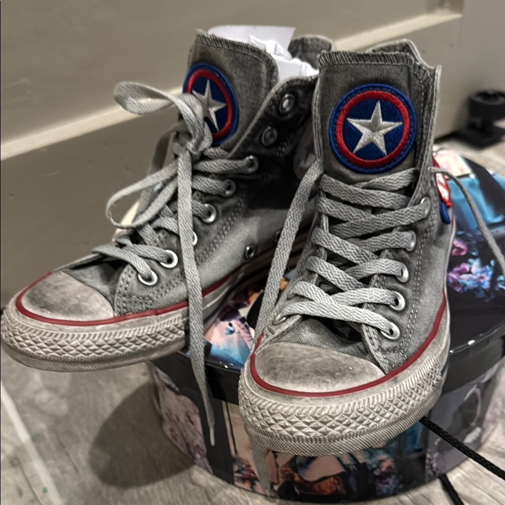 Converse Gray High-Top Sneakers
